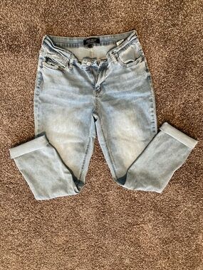 Judy Blue Light Blue Cropped Ankle Jeans size 7/28 like new!